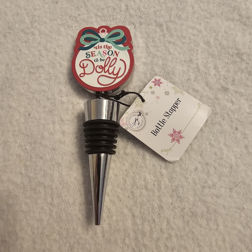 Dolly Parton Tis The Season To Be Dolly Wine Bottle Stopper